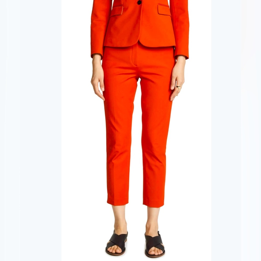 Theory Classic Skinny Pant in Double Stretch Cotton Fire Opal Size 4
